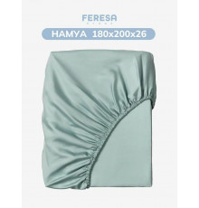 НАМУА простыня натяжная 180x200 св-зеленый 100%лиоцелл